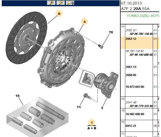 VALEO Kombinasyon Debriyaj Takımı (Sabit Volanlı, PSA 207, 308, DS3, DS4, Bilyasız)