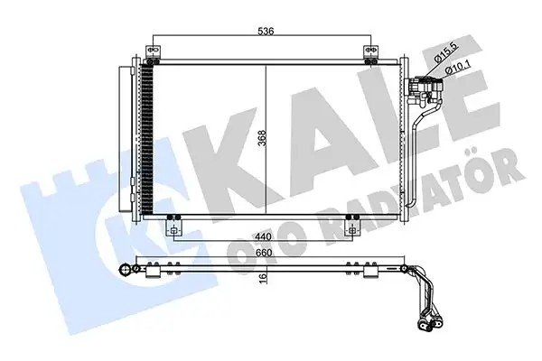 KALE Mazda 3 1.5/2.0 ve Mazda 6 2.0 Klima Radyatörü 660×368×16 mm