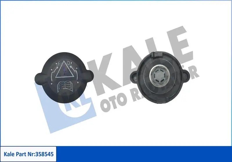 KALE Peugeot 106, 306, Citroen Saxo 1.4 Bar Siyah Genleşme Tank Kapağı 358545