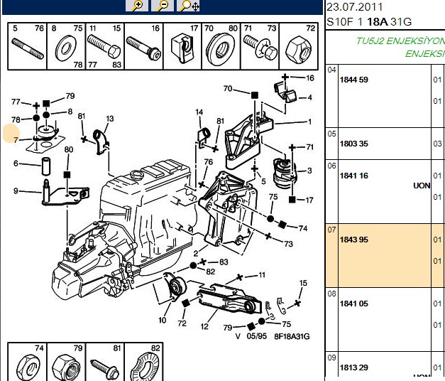 Motor Takozu Sol (P106, P306, P406, Saxo, Zafira)