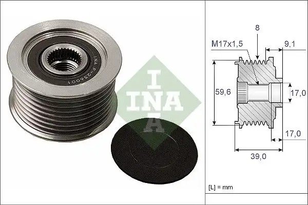 INA Mazda 6 2.0 Rulmanlı Alternatör Kasnağı RF5C18300 Serisi
