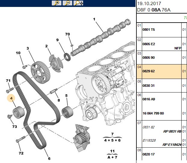 Triger Kayış Rulmanı (Plastik) (Peugeot P206, P307, P406, Boxer II, Partner M59, Citroën Berlingo, C5 II, Jumper II, DW10TD)