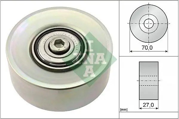 INA BMW 320d E46 X3 2.0d 530d E60 520d E60 Alternatör Gergi Rulmanı 70 mm