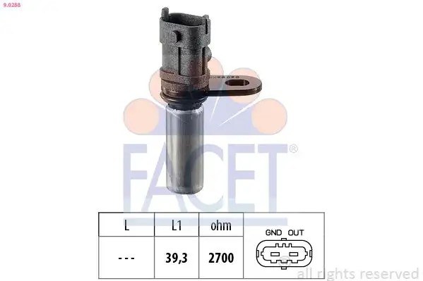 FACET Opel Astra G, Vectra, Corsa C Krank Mili Sensörü