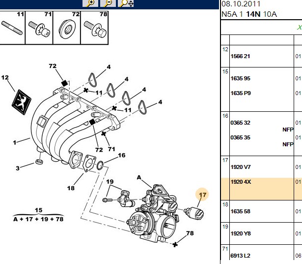 DODUCO Rölanti Ayarlayıcı Sensor P306/P406 XU7JP4