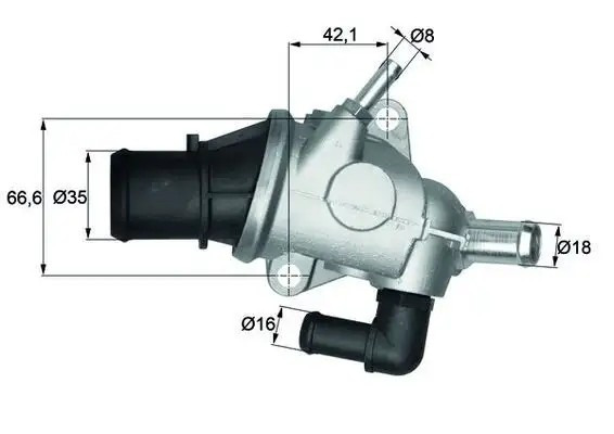 MAHLE Alfa Romeo 147 1.6 AR32104 ve 156 2.0 AR32301 AR32310 Termostat 88 °C