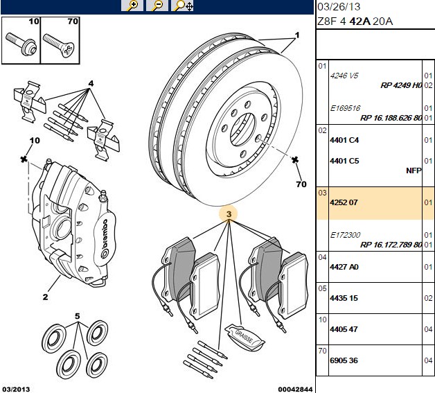 Fren Balatası Ön (131.8mm) 607 3000 Motor 01