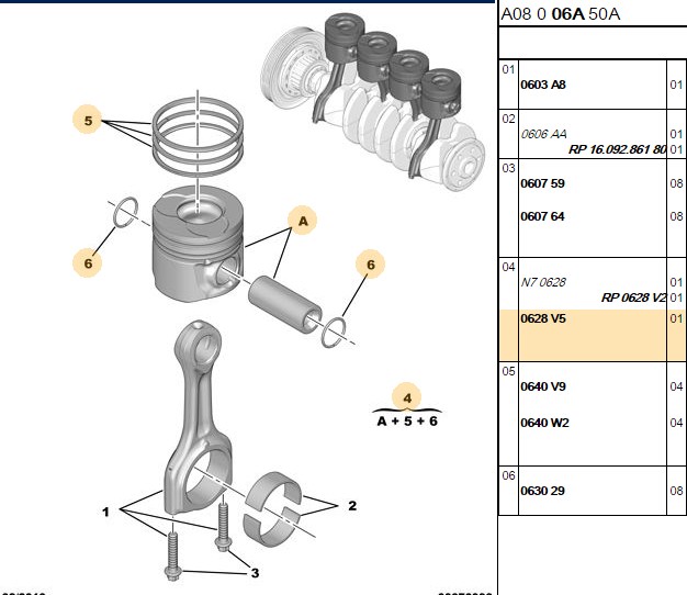PISTON 73.70 MM (STD) PEUGEOT P107 P206 P307 BIPPER CITROEN NEMO 1.4 HDI 8V FORD FIESTA 1.4 TDCI DV4TD DV4C (0.60 KISA)