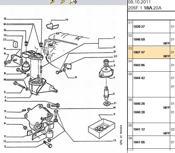 Motor Kulak Burcu (Peugeot P205 I II, P206, P306, P307, P309, P405, P406, P407, P607, Expert, Partner, Citroen Berlingo, C5, Fiat Scudo)
