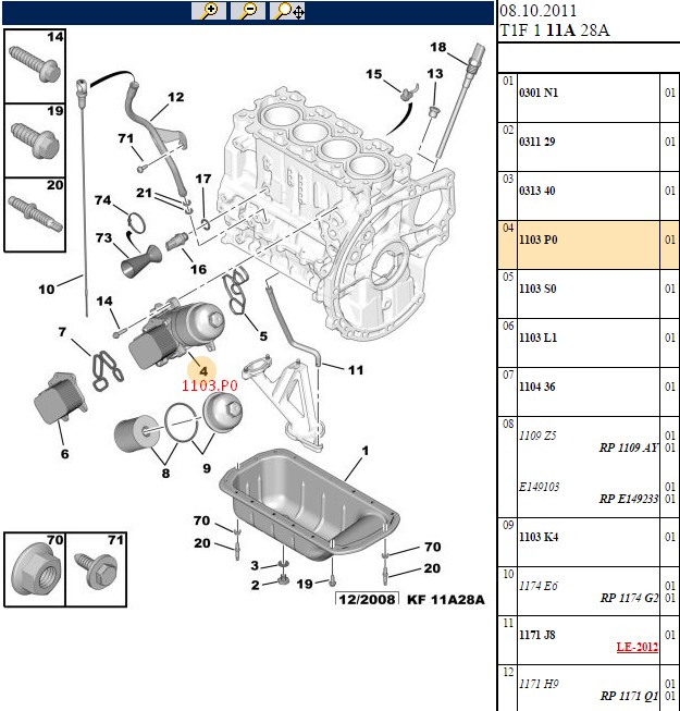 MAHLE Peugeot Bipper 1.4 Hdi Yağ Soğutucu Filtreli