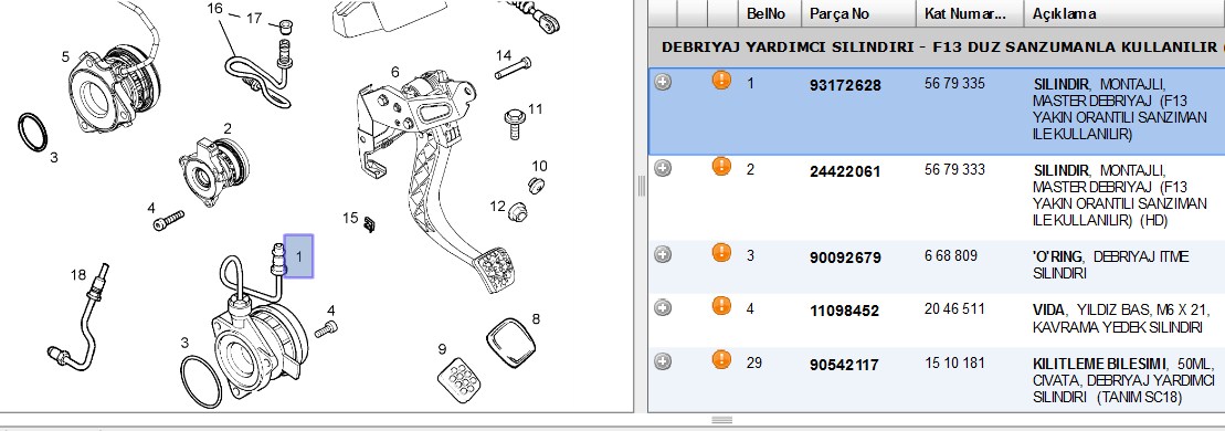 Debriyaj Rulmanı (Opel Corsa C-D Astra H Meriva A 12XE 14XE-XEP)