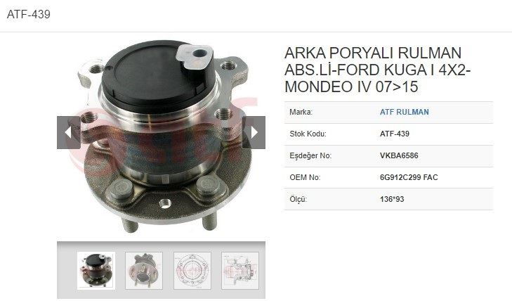Porya Arka (5D) (ABSLI) (136*93) Ford Mondeo IV 18 TDCi 20 TDCi 07-