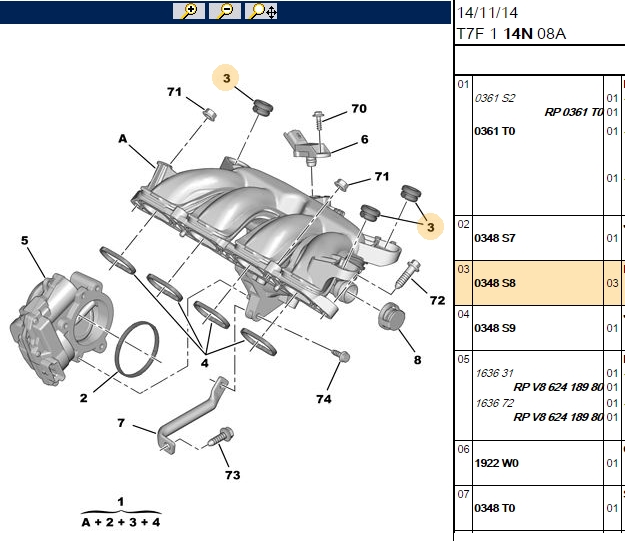 Bitapart Emme Manifold Ayırıcı Conta (Orijinal) DV4TD 1.4 HDI