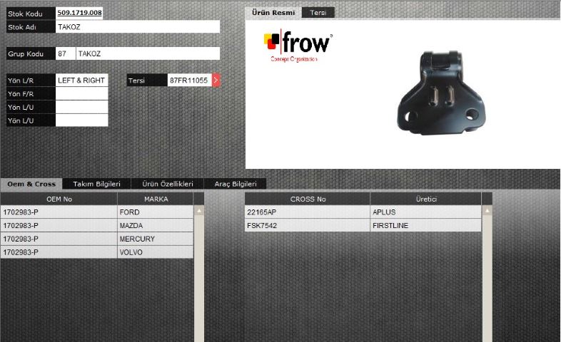 FROW Ford Focus III 1.6-1.0 Ön Salıncak Burcu