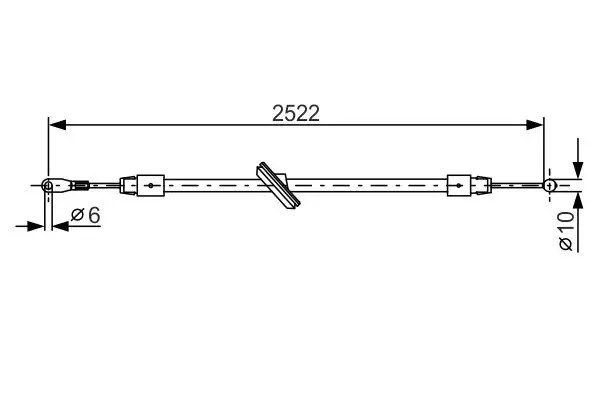 BOSCH 2.522 mm Mercedes Sprinter El Fren Halatı