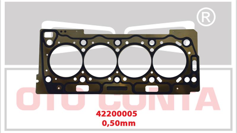 Silindir Kapak Contası Çelik 0.50 mm (Peugeot P206, P307)