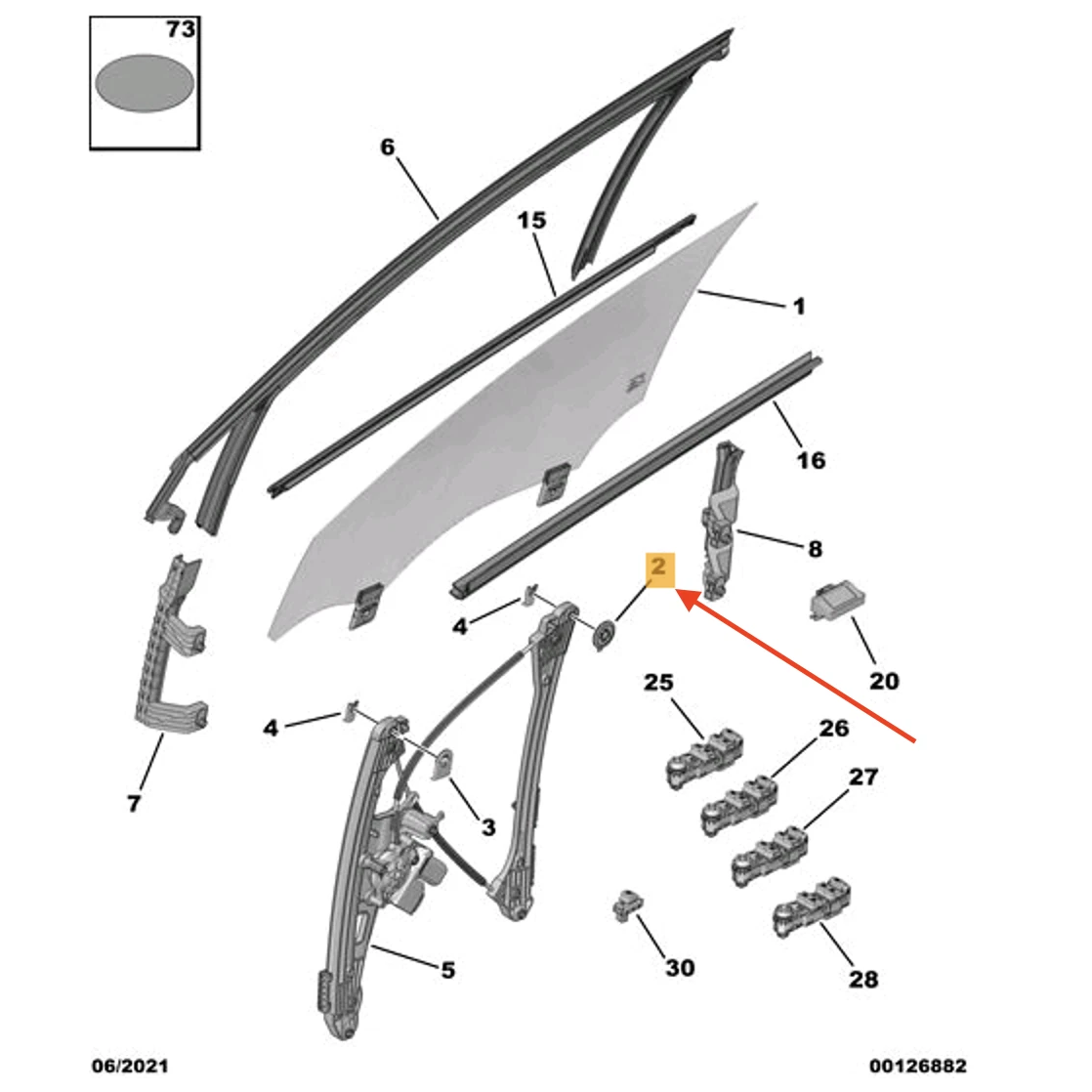 Peugeot 5008 Ön Cam Bağlantı Contası 9866951280, Orijinal Parça -9866951280