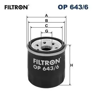 FILTRON Renault Megane, Nissan Qashqai ve Kia Ceed Yağ Filtresi 73 mm