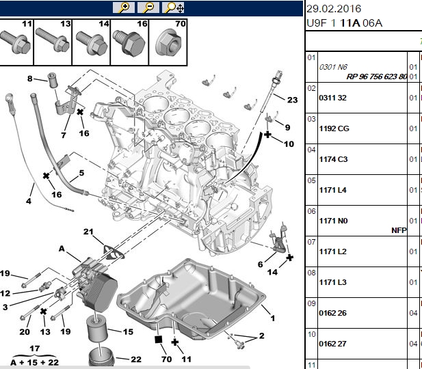 FROW Ford Custom 2.2 Tdci ve Mondeo 2.0 Tdci Yağ Karteri