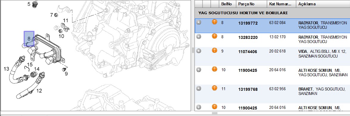 Frow Şanzıman Yağ Soğutucusu (Opel Corsa D Z14XEP)