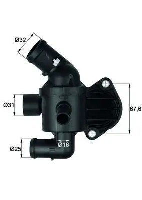 MAHLE Audi A1, Volkswagen Polo 5 ve Golf 6 1.6 Tdi 92 °C Termostat
