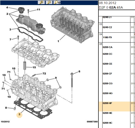 Silindir Kapak Contası (Peugeot Partner 1.6 HDI 90 16V)