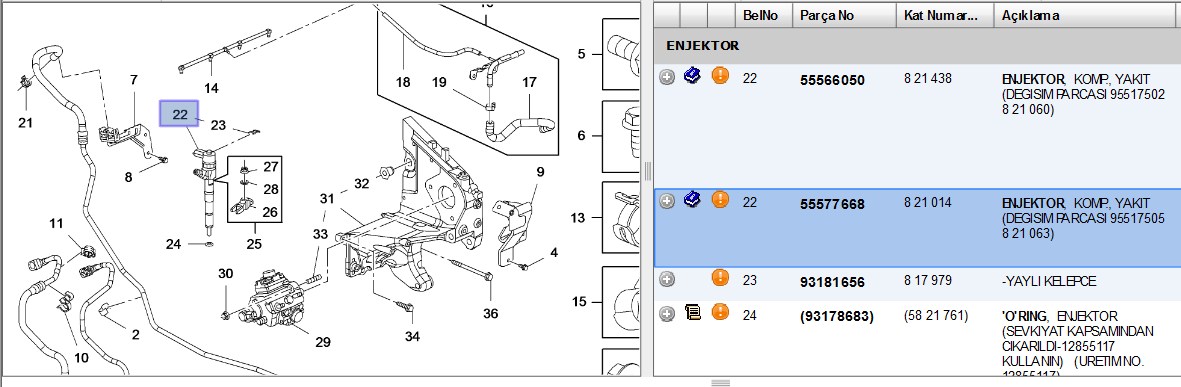 PSA Enjektör Opel Insignia A A20DT (821014)