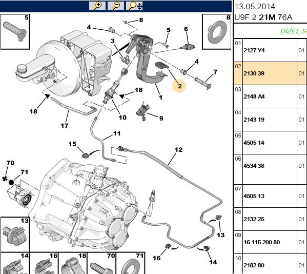 Debriyaj Pedal Lastığı (Peugeot Boxer III, Fiat Ducato III 06-)