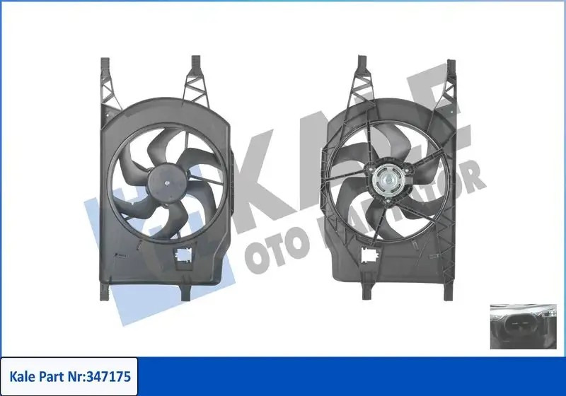 KALE Davlumbazlı Fan Motoru 250 W 12 V Renault Laguna 1.6/1.9/2.0