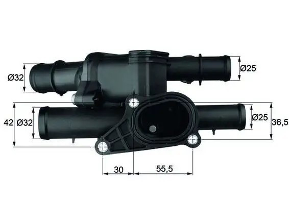 MAHLE Volkswagen Golf 4, Audi A3 1.6 Termostat 105 °C