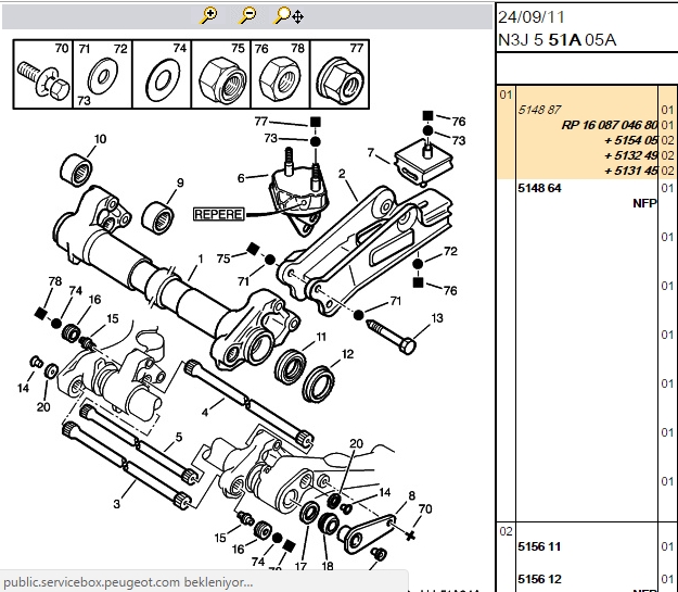FROW Arka Dingil Traversi Citroen XSara