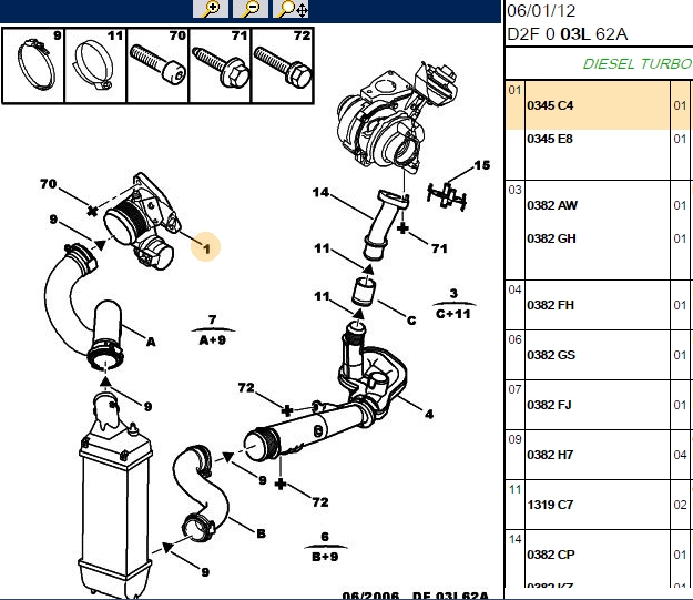 HAVA DOZÖRÜ DV6ATED4  (1.6 HDI) 307 307 YM 308 5008 PARTNER TEPE C4  C4 PICASSO BERLİNGO B9