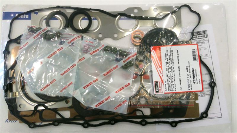 MOTOR FULL TAKIM CONTASI KECELI SUBAP LASTIKLI PEUGEOT P206 1.6 16V TU5JP4 NFU N6A NFR
