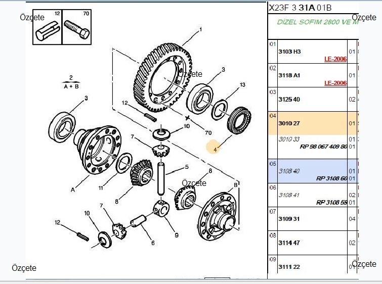 Bitapart Aks Keçe Sol (MG5T, Boxer I, Jumper I, Ducato)