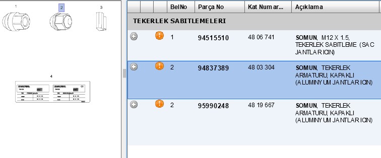 YTT Bijon Somunu Kapalı Lacetti-Captiva-Spark
