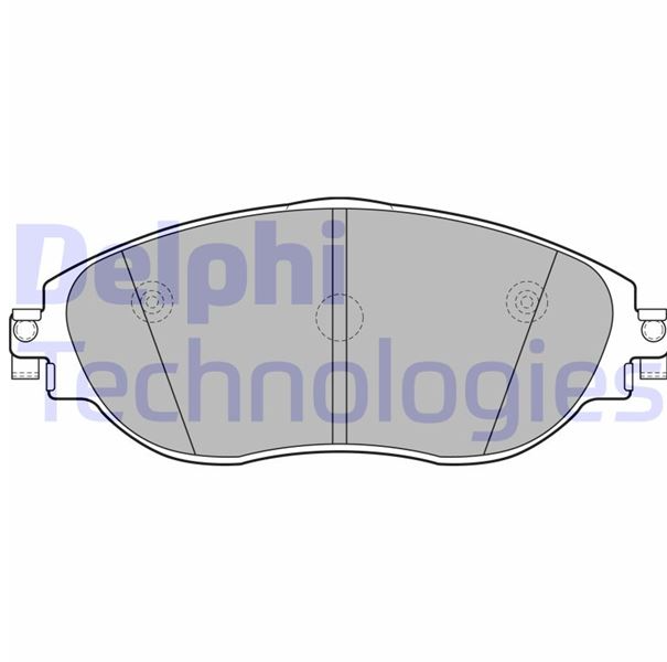 Delphi Ön Fren Balatası (160 mm) (Volkswagen Tiguan, Golf VI-VII, Caddy YM 06-, Seat Leon, Audi A3, Skoda Octavia III, Kodiac 06-)