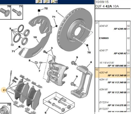 PSA Ön Fren Balatası 162 mm (Peugeot 407, C5, C6)