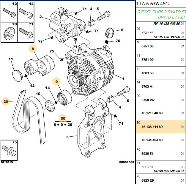 Contitech Kanallı V Kayış Seti (Citroën Berlingo C5 II, XSARA, Ford Fiesta V, Peugeot 206, 407)