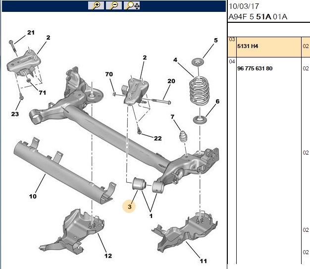 UCEL Citroen C4 1.6, Peugeot 307 1.6, 207 1.6 Arka Torsiyon Burcu 12 mm iç çap