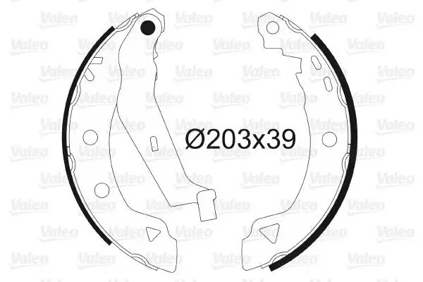 VALEO Renault Symbol 1.2, 1.4, 1.5 dCi, Fiat Marea, Bravo, Brava Arka Fren Pabucu