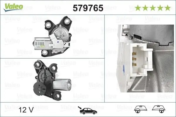 VALEO Peugeot Partner ve Rifter 1.5/1.6 BlueHdi Arka Silecek Motoru