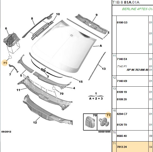 Ön Panjur Klips (10 Lük) (Peugeot 206, 207, 306, 406)