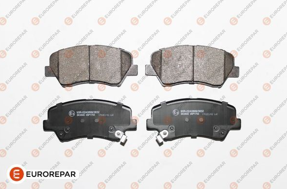 Eurorepar Fren Balatası Ön (133 mm) (Hyundai Elantra, Grandeur, I30, 1.4)