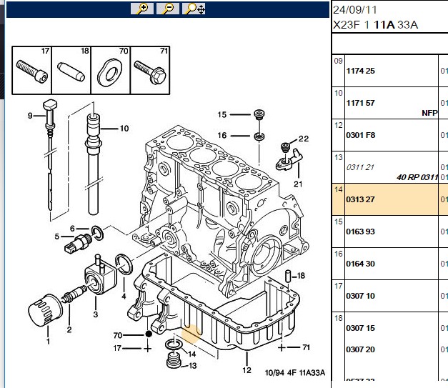 Karter Tapası Peugeot Citroen Ford DW4 DW6 DW10C/DW12TED (10.Luk)