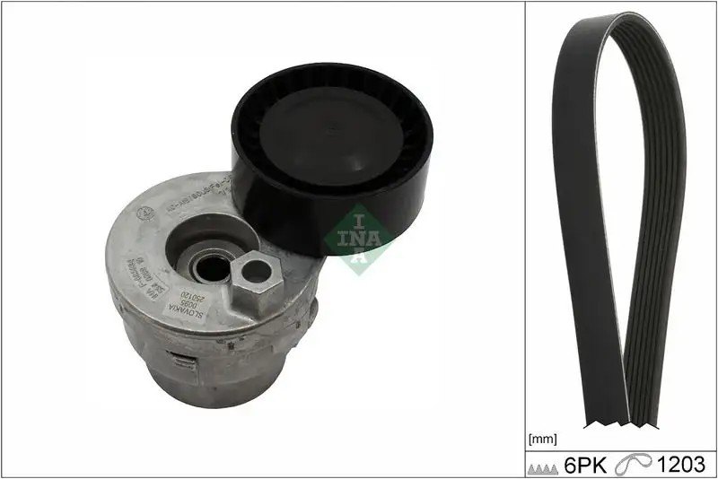 INA 6PK1203 V Kayışı 1.203 mm - Renault Laguna, Dacia Lodgy, Nissan Qashqai için