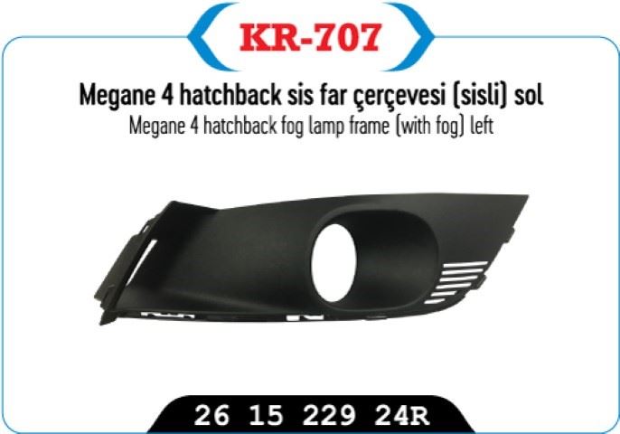 Sis Far Çerçevesi Sisli Sol Sedan Model Megane IV