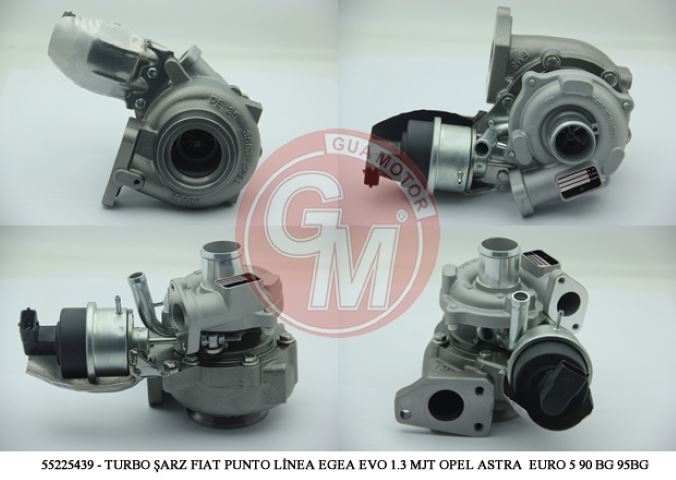 TURBO FIAT PUNTO LINEA EGEA (EURO 5) 13 MJT OPEL ASTRA H CORSA D Z13DT Z13DTH (90 HP)