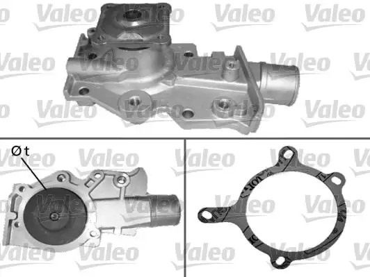 VALEO Ford Escort 1.6 Su Pompası Kapaksız Contalı