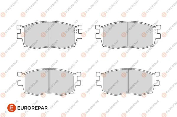 Eurorepar Fren Balatası Ön (129 mm) Accent Era I20 Rio 05