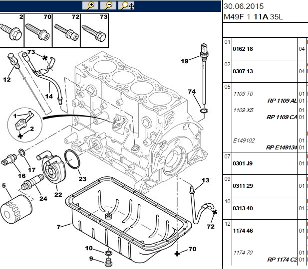 PSA Yag Karteri Klimasız OPR 08379 DW8B Partner M49 Berlingo M49